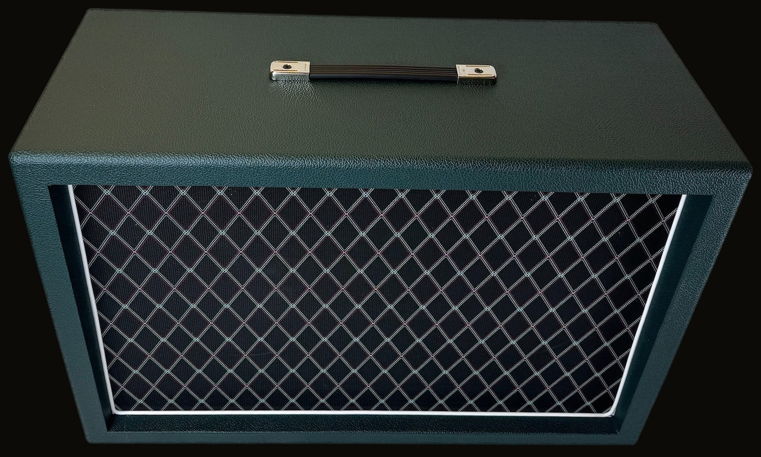 2×12 Emerald Green cabinet, diamond grille — front